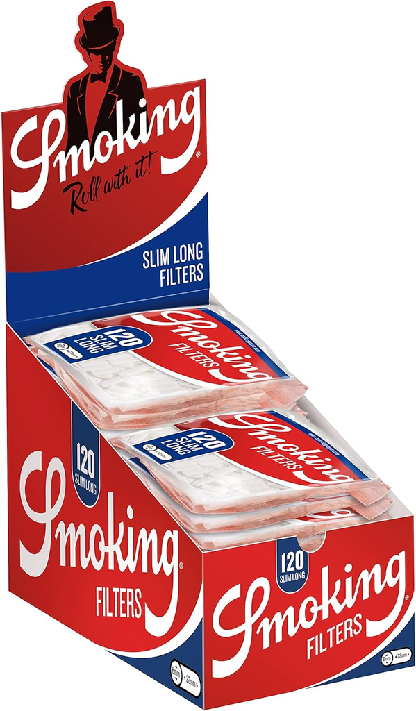 SMOKING Slim Long Filters 120pcs (BE)