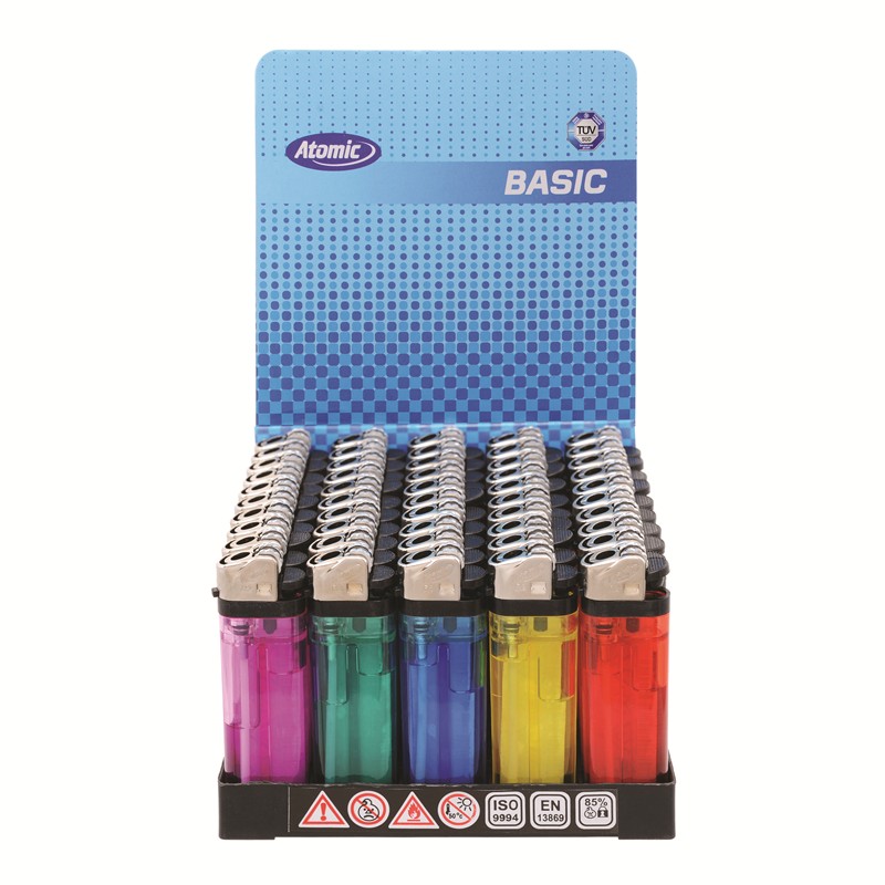 8320180 Flint lighter Transp, 50 pcs DP/20