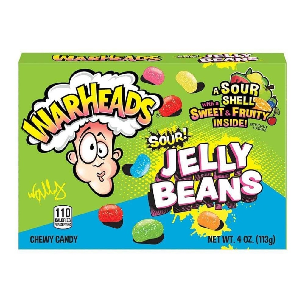 Warheads Sour Jelly Beans 12x113g
