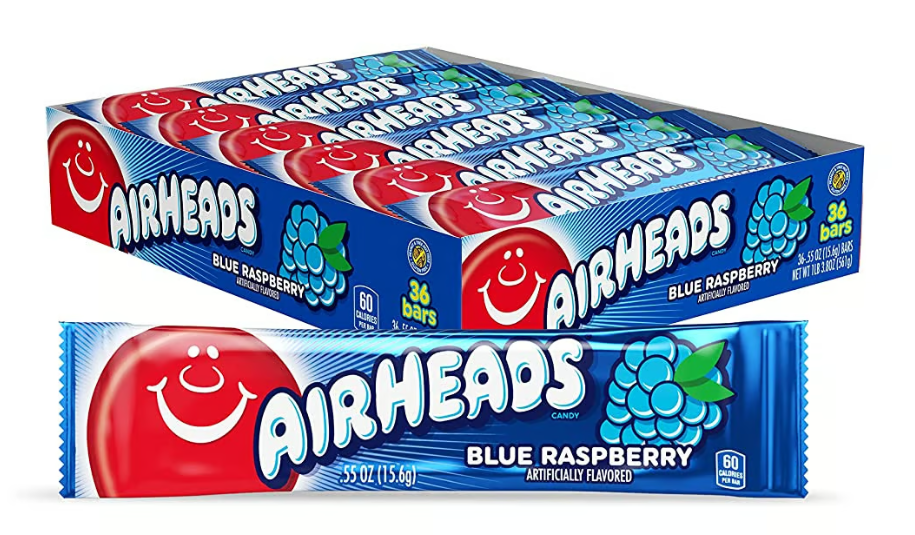 Air heads bars Blue raspberry 36x15g