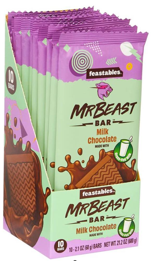 MrBeast Tablet Milk Chocolate 10x60g