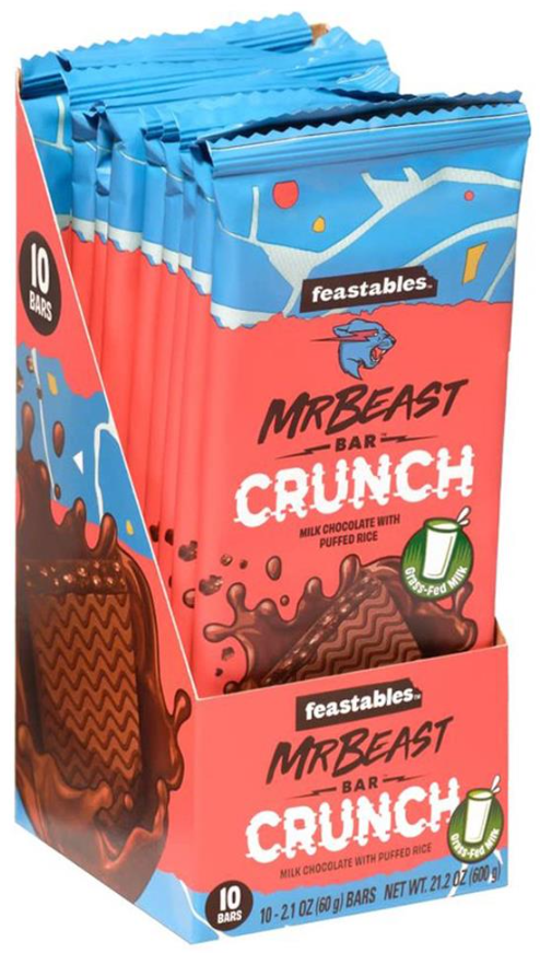MrBeast Tablet Milk Crunch 10x60g