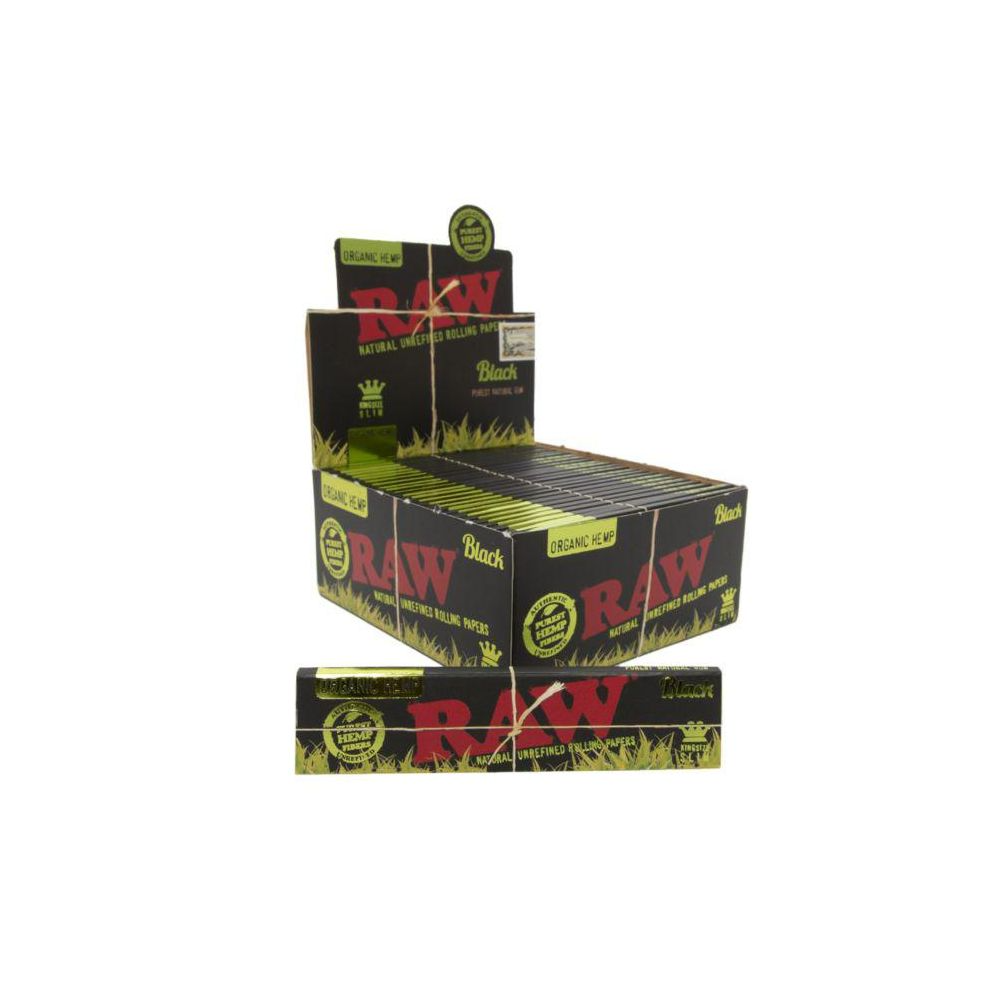 RAW Black King Size Slim box/50