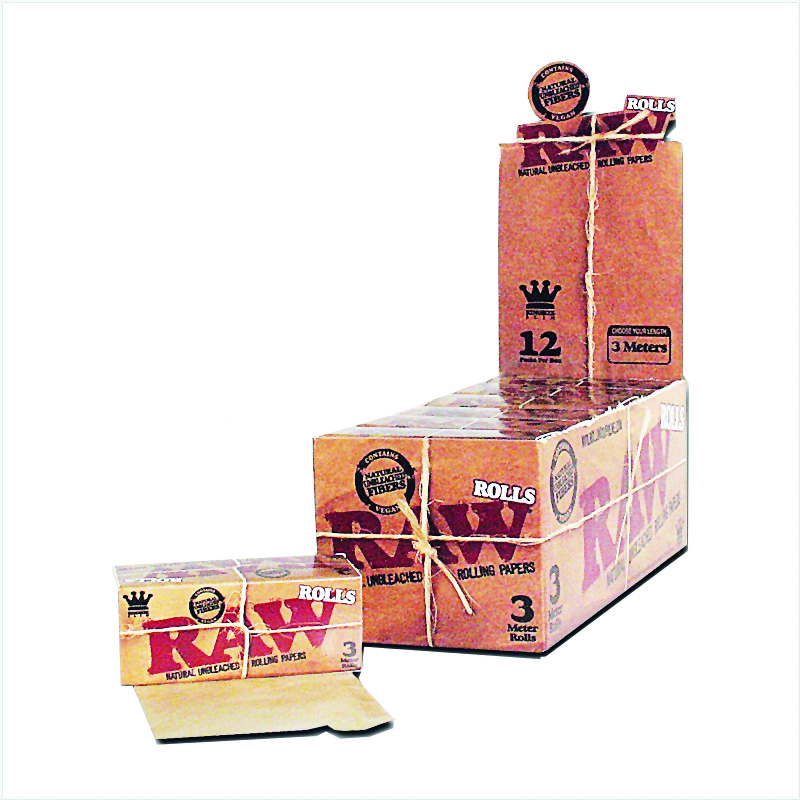 Raw KS rolls classic 3m box/12