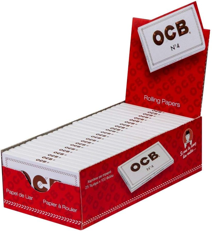 OCB No.4 white double regular/25