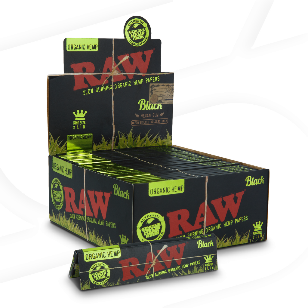 Raw Black Green Hemp KS box/50