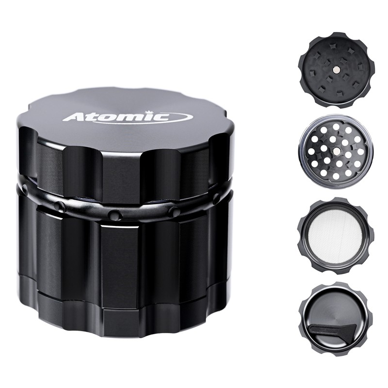 Alu Grinder ø50mm, 4 Parts Black & Dark Gun assorted, DP/6