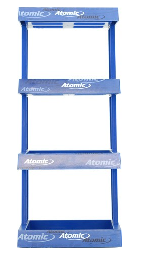Display Showcase Plastic Blue