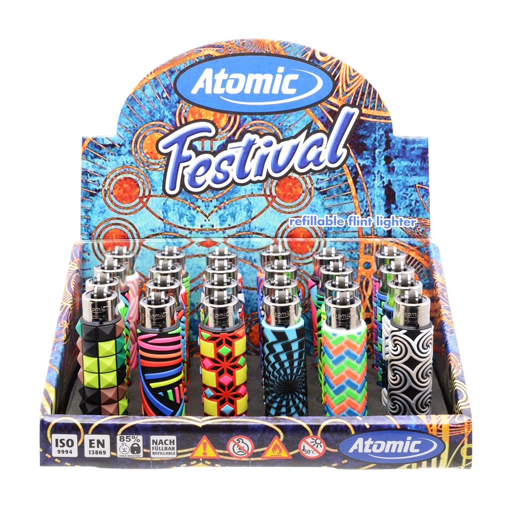 Festival Lighter Silicone Geometrics (24 stuks)