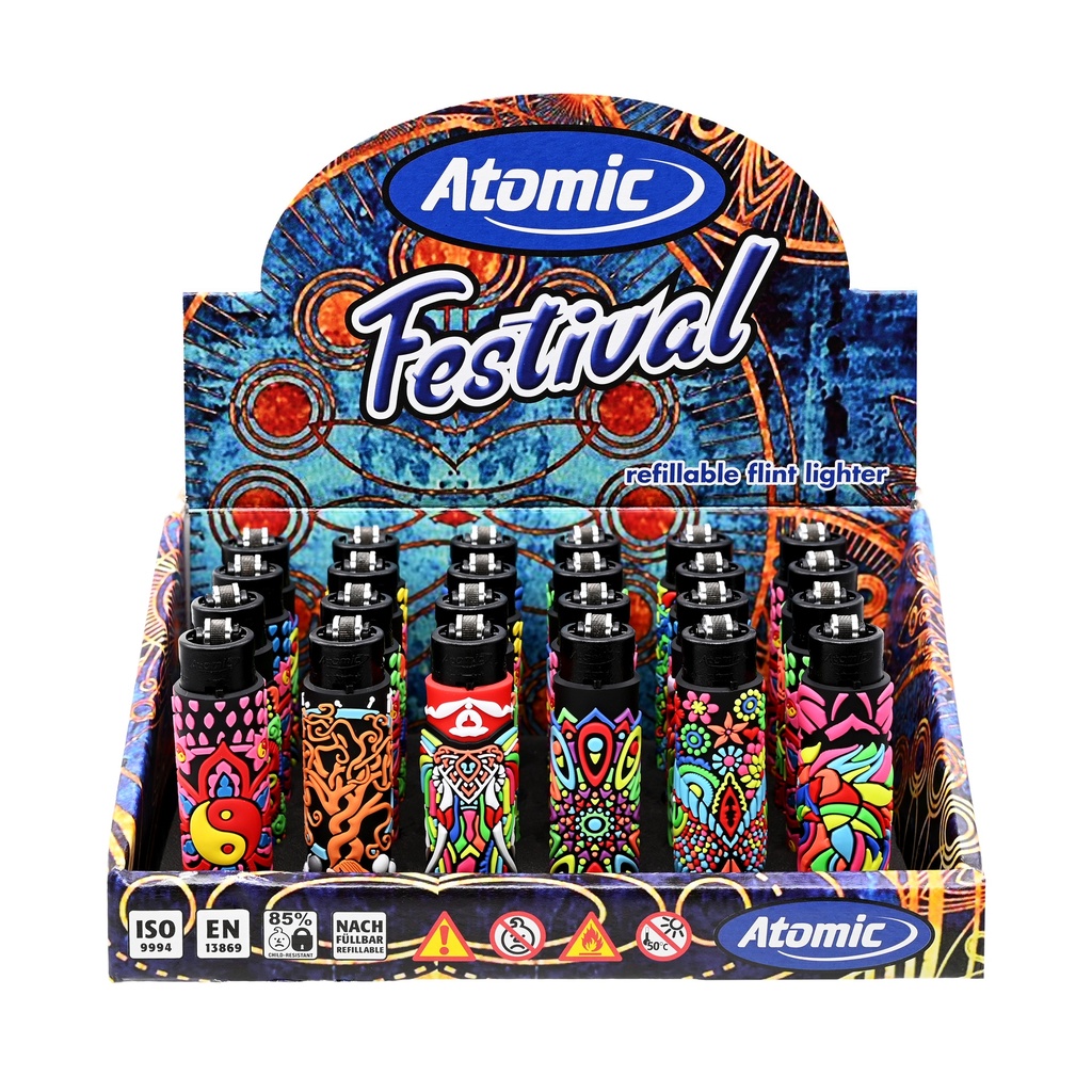 Festival Lighter Silicone Mandala (24 stuks)