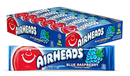 [AIR001] Air heads bars Blue raspberry 36x15g