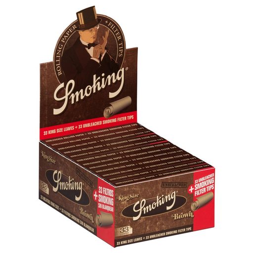 [SM021GX] SMOKING KS BROWN+TIPS x24 (GX)