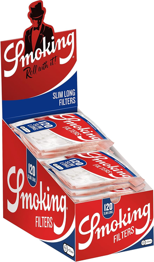 [SM072BE] SMOKING Slim Long Filters 120pcs x30 (BE)