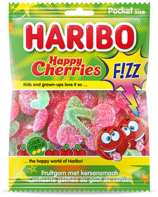 [HAR017] Haribo  Happy Cherries Fiz (28x 75g)