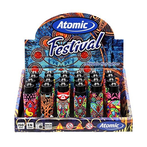 [3935707] Festival Lighter Silicone Mandala (24 stuks)